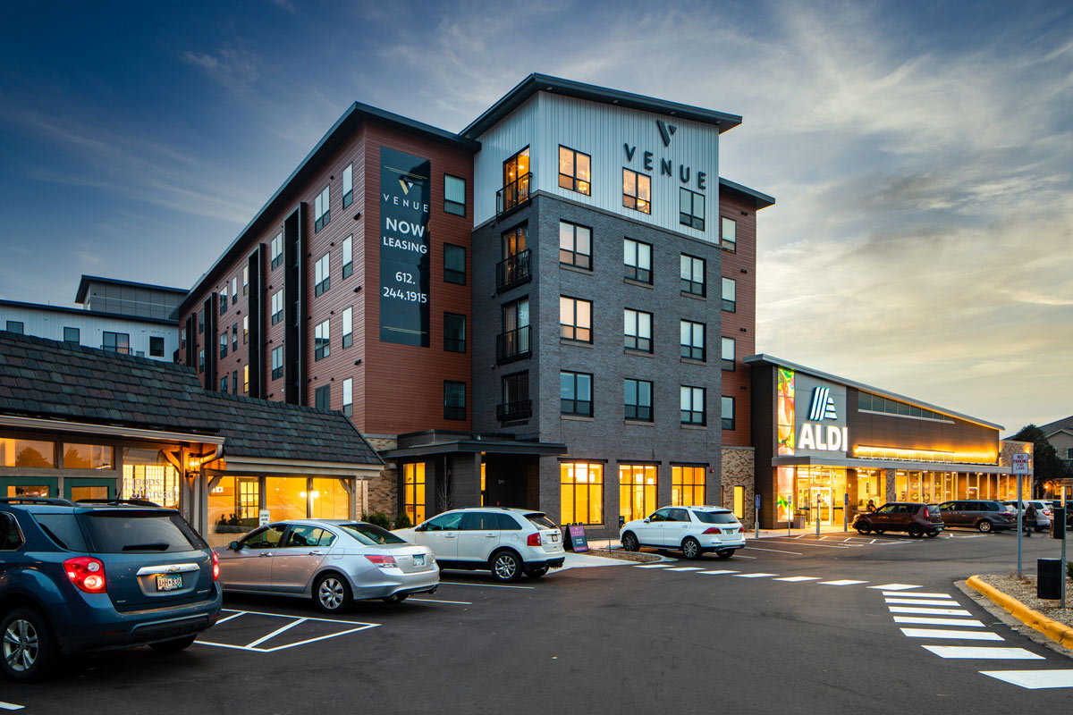 Venue MixedUse Apartments Stevens Construction Chanhassen